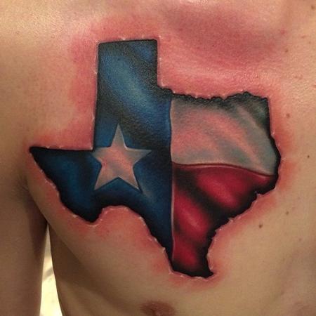 Thomas Page - Texas Flag Skin Cut Out